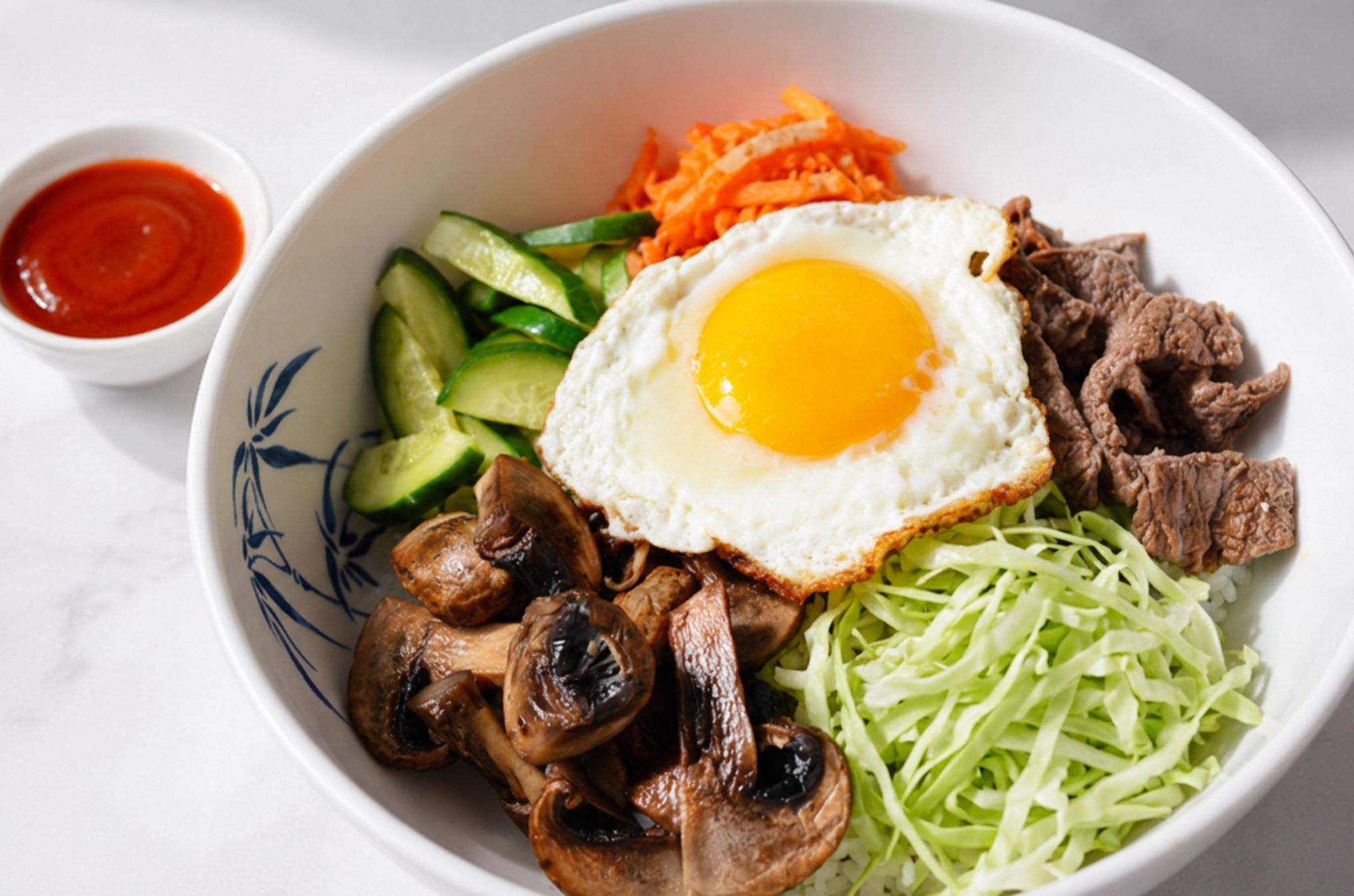 Korean bibimbap bowl at Hearth Bowl